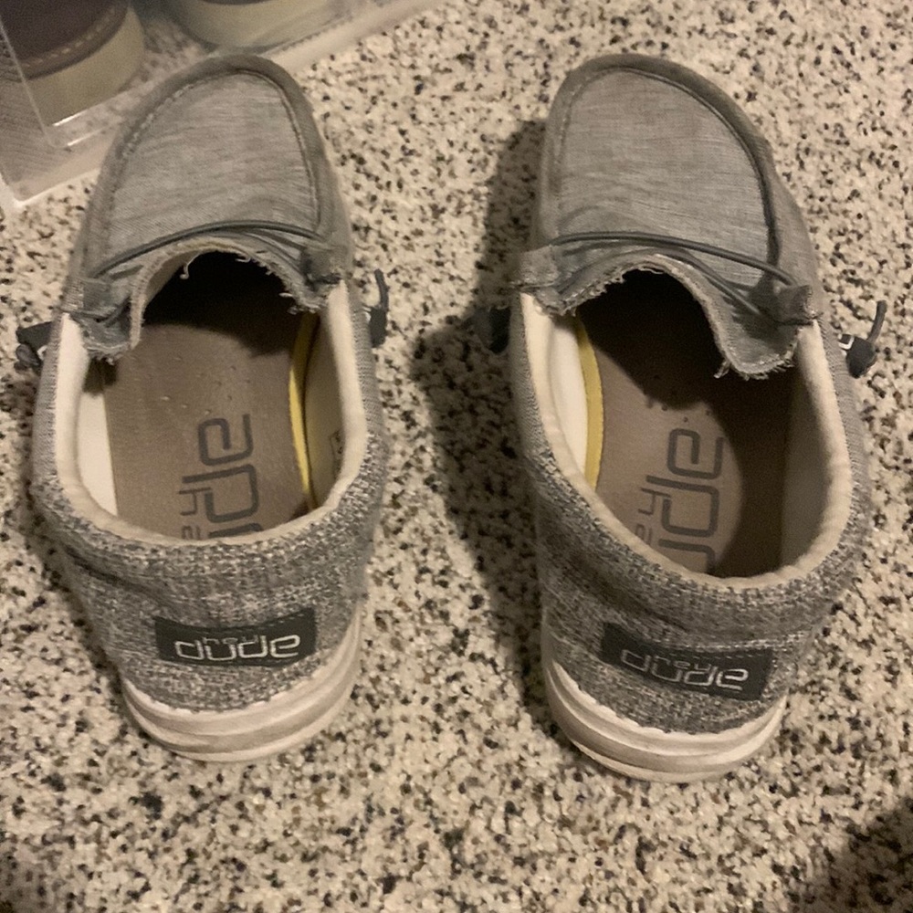 Worn once grey hey dudes